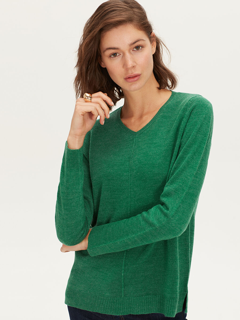 Woman GREEN Sweater-1