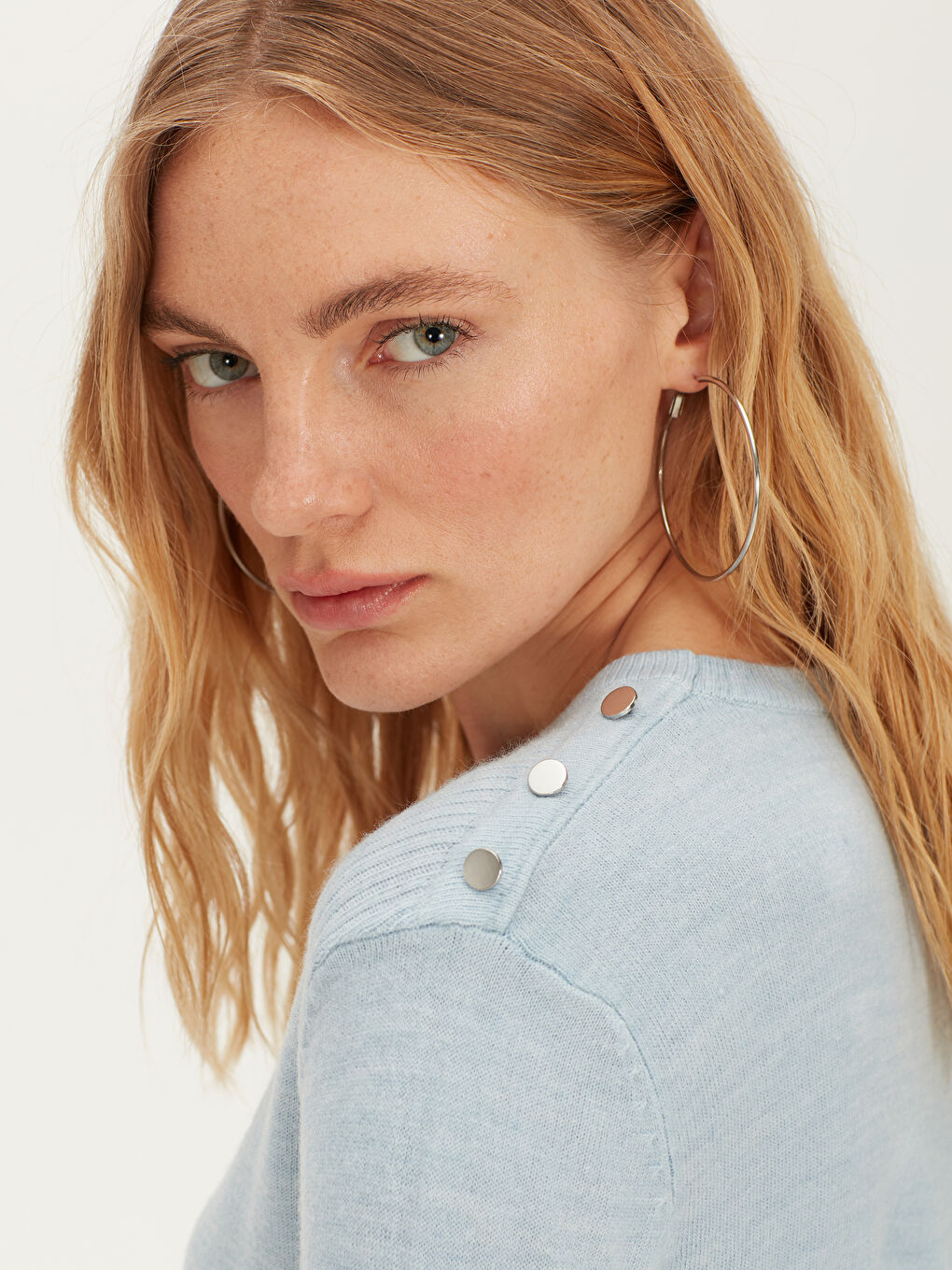 Свитер из трикотажа с круглым вырезом-3