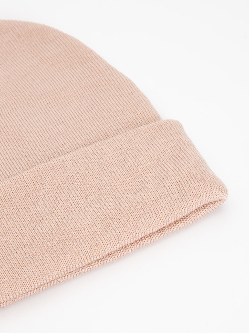 Pembe Katlamalı Kadın Triko Bere-1