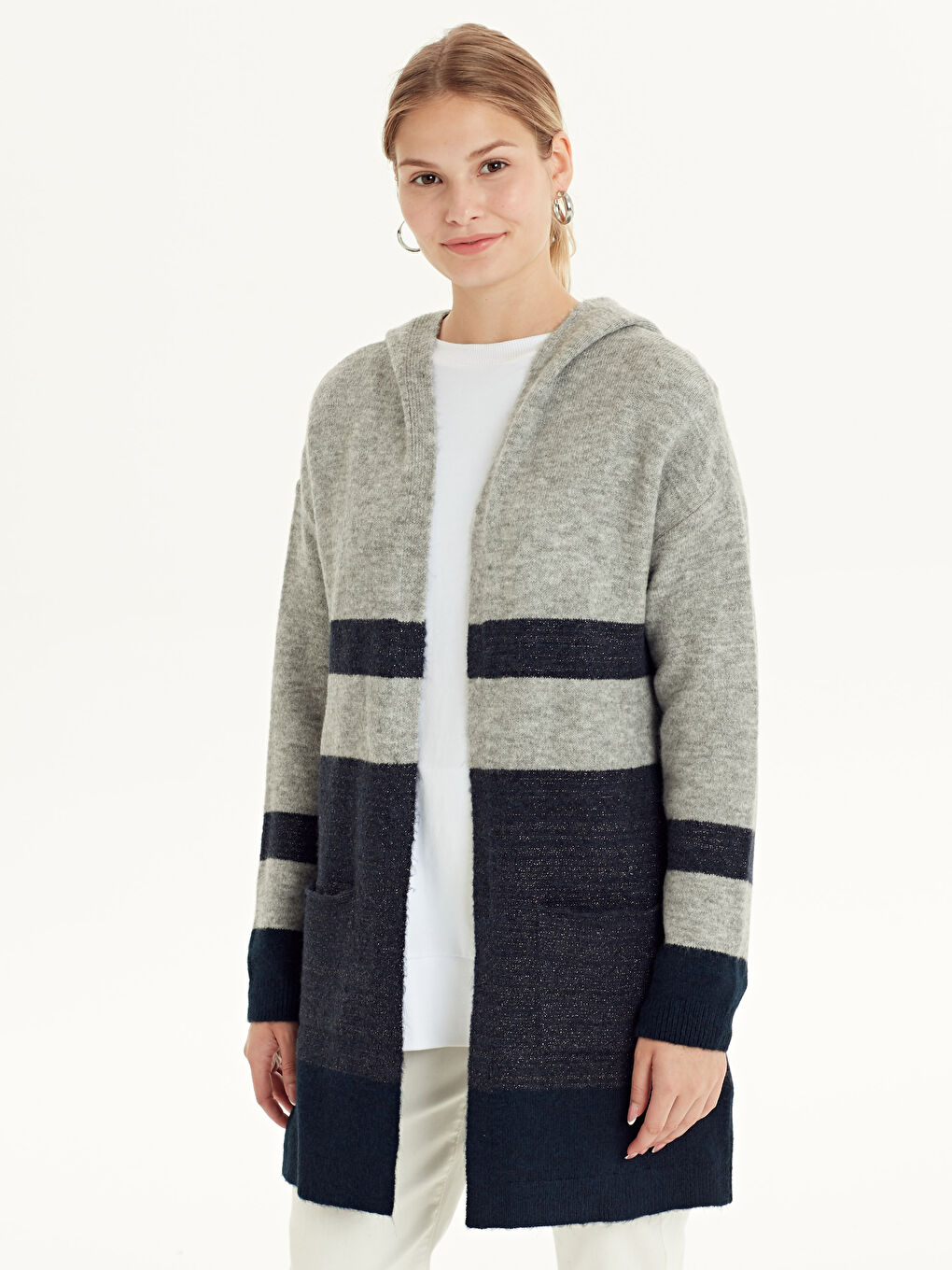 Cardigan à Capuche pour Femmes-2