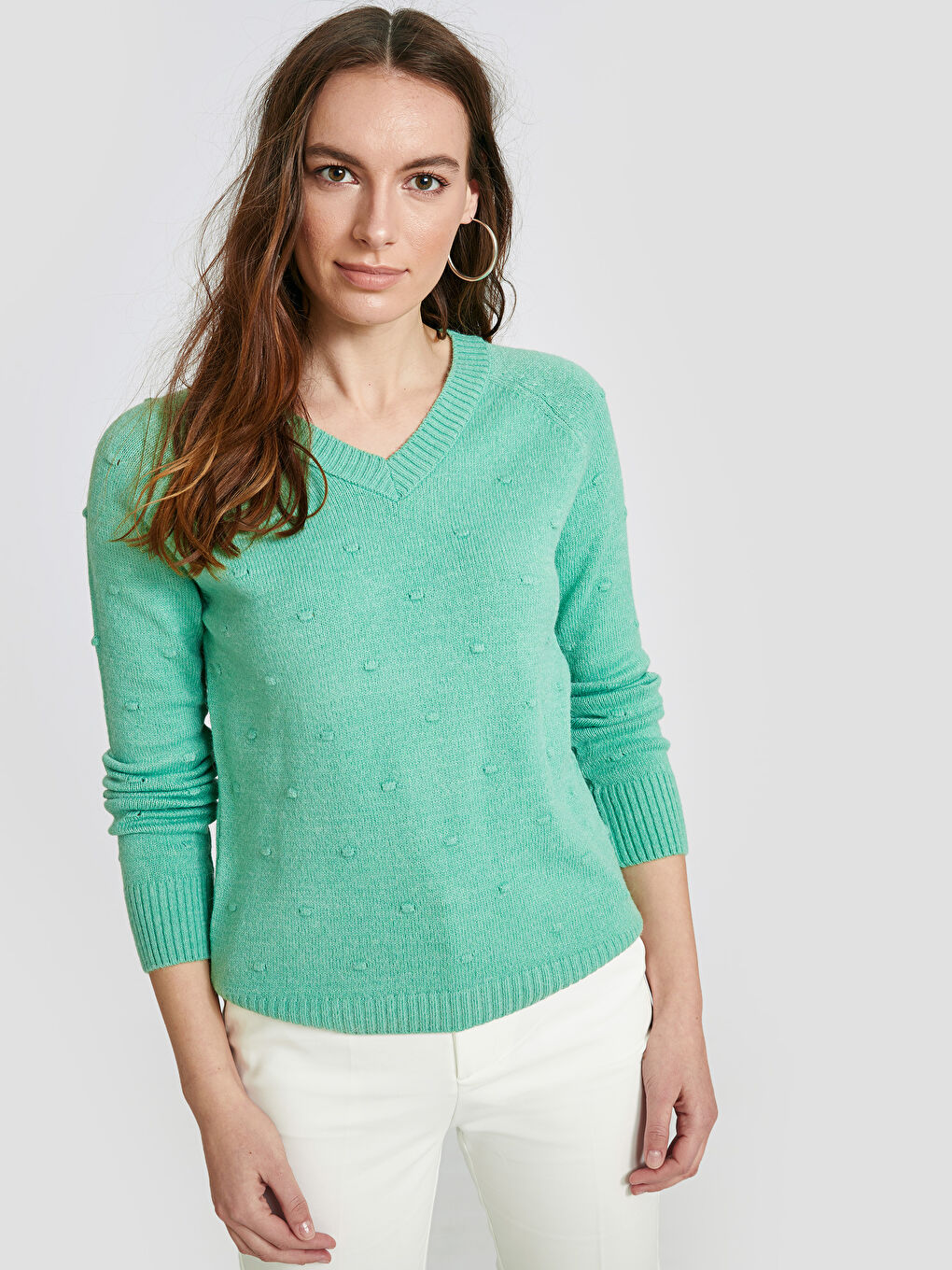 Yeşil Nane Melanj Kazak-1