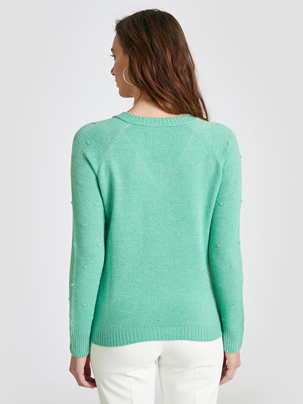 Yeşil Nane Melanj Kazak-2