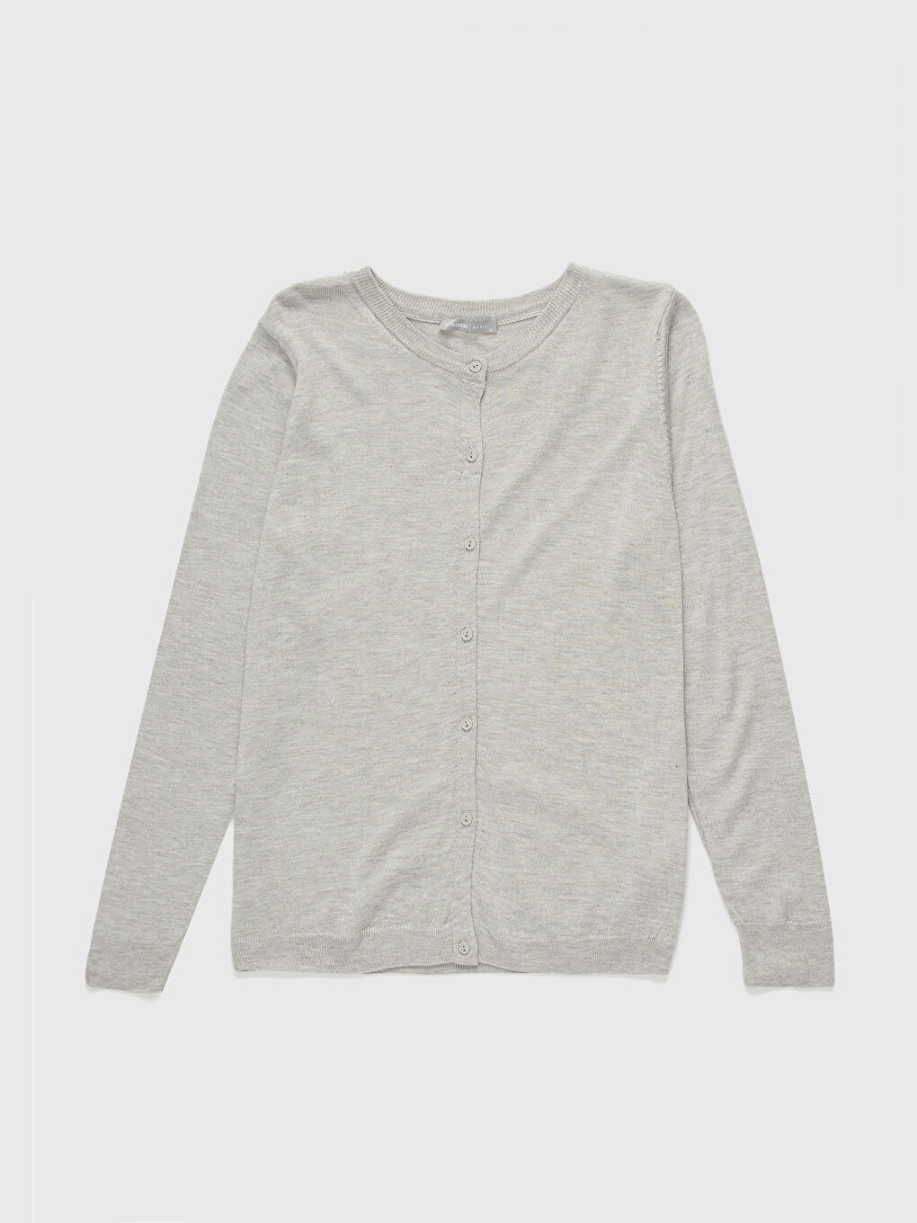 Açık Gri Melanj Hırka-1