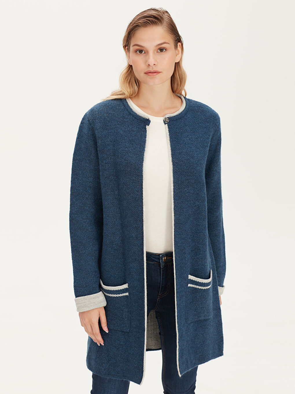 Әйелдер ИНДИГО Кардиган-1