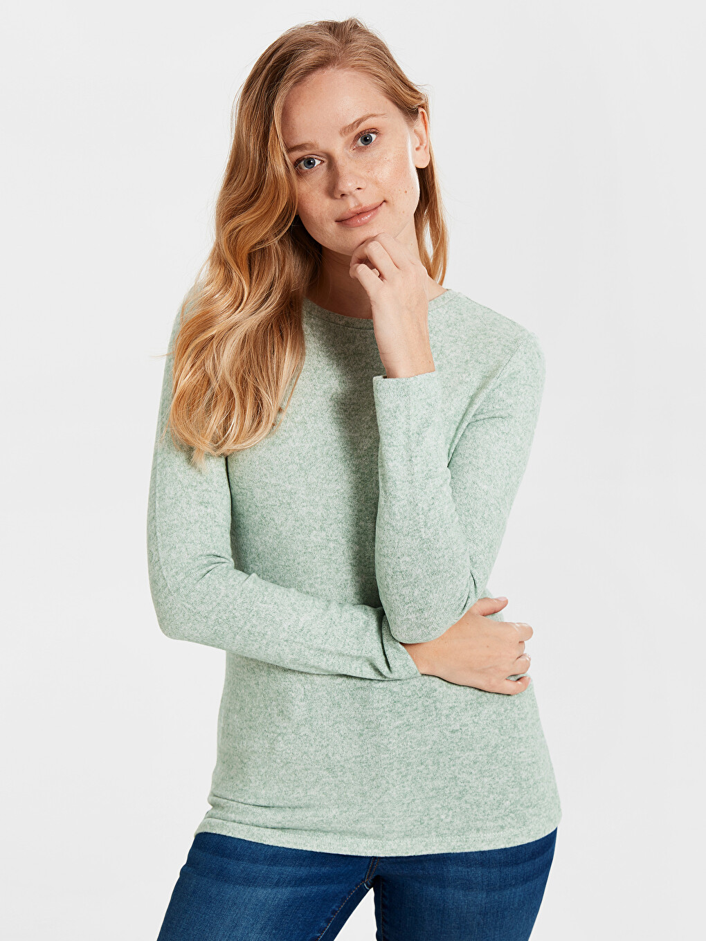 Crew Neck Basic Long Sleeve T-shirt