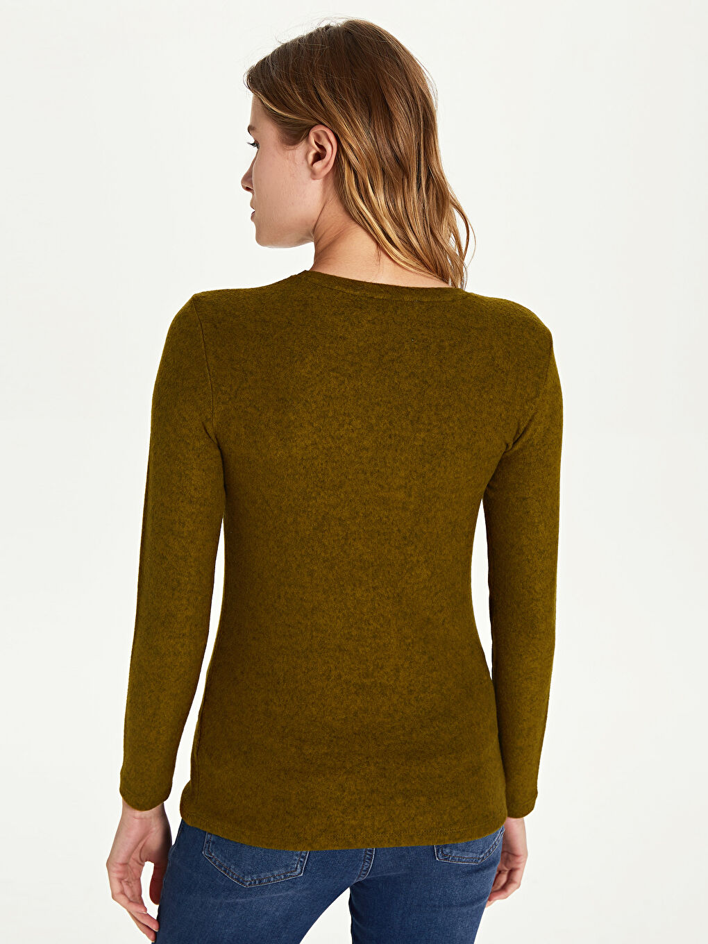 Crew Neck Basic Long Sleeve T-Shirt-2