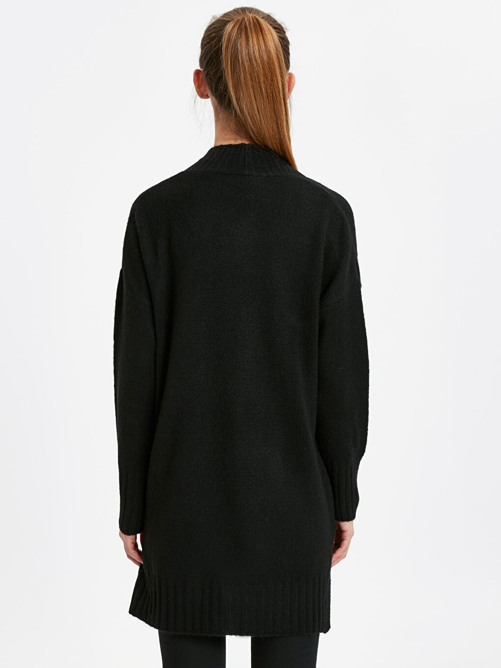 Кардиган с V-образным вырезом и длинным рукавом для женщин-1