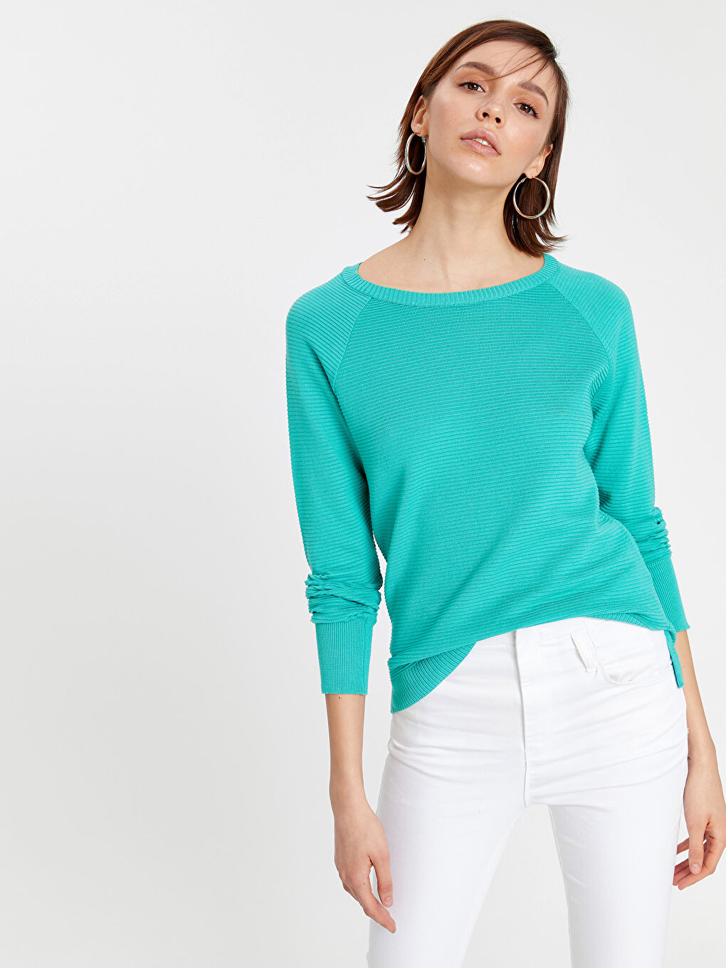 Crew Neck Regular Long Sleeve Women's Tricot Jumper