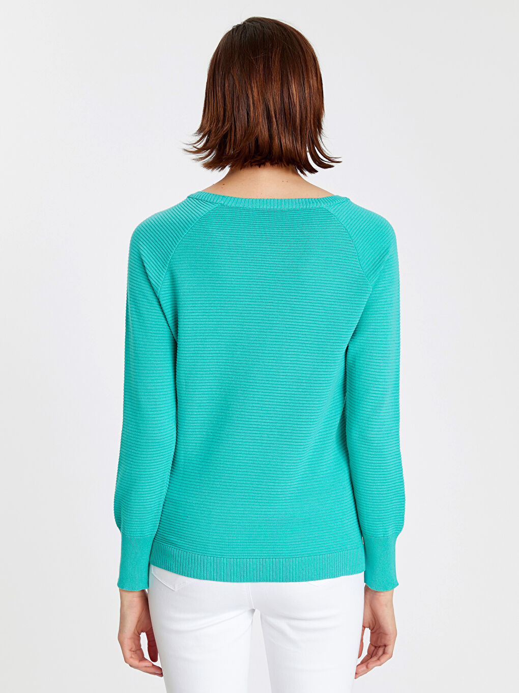 Crew Neck Regular Long Sleeve Women's Tricot Jumper-2