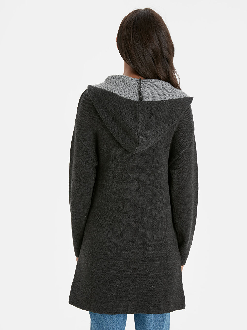 Әйелдер антрацит түстес Кардиган-2