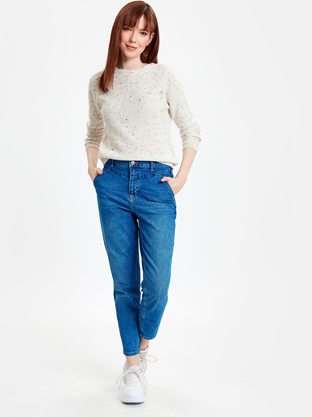 LCW Vision Woman ECRU Sweater -9W2933Z8-D3W