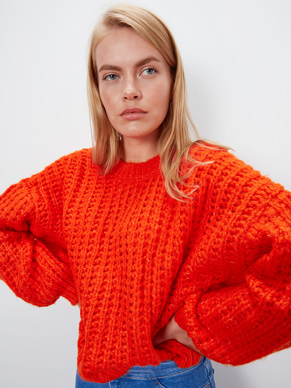 LCW Vision Woman ORANGE Sweater -9W2998Z8-GRM