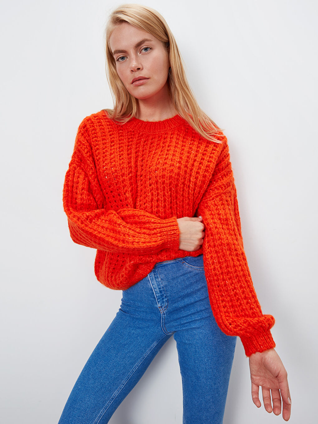 LCW Vision Woman ORANGE Sweater -9W2998Z8-GRM
