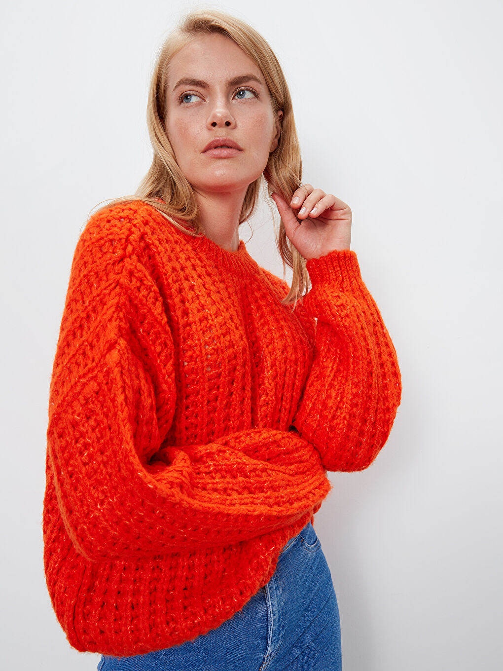 LCW Vision Woman ORANGE Sweater -9W2998Z8-GRM