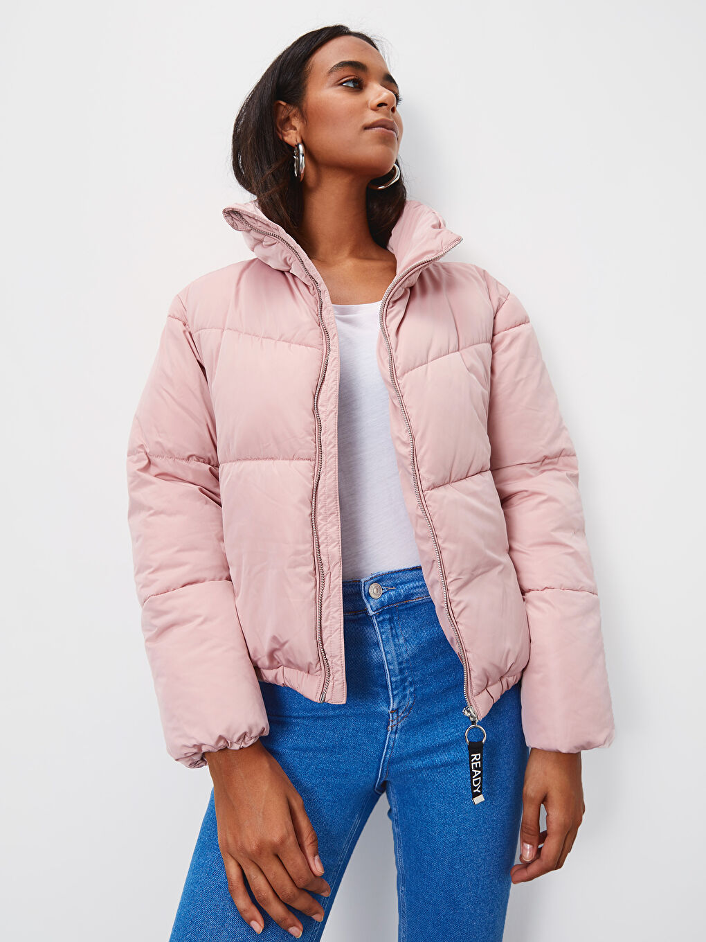 LC Waikiki Woman PINK Puffer Coat -9W3030Z8-DRH