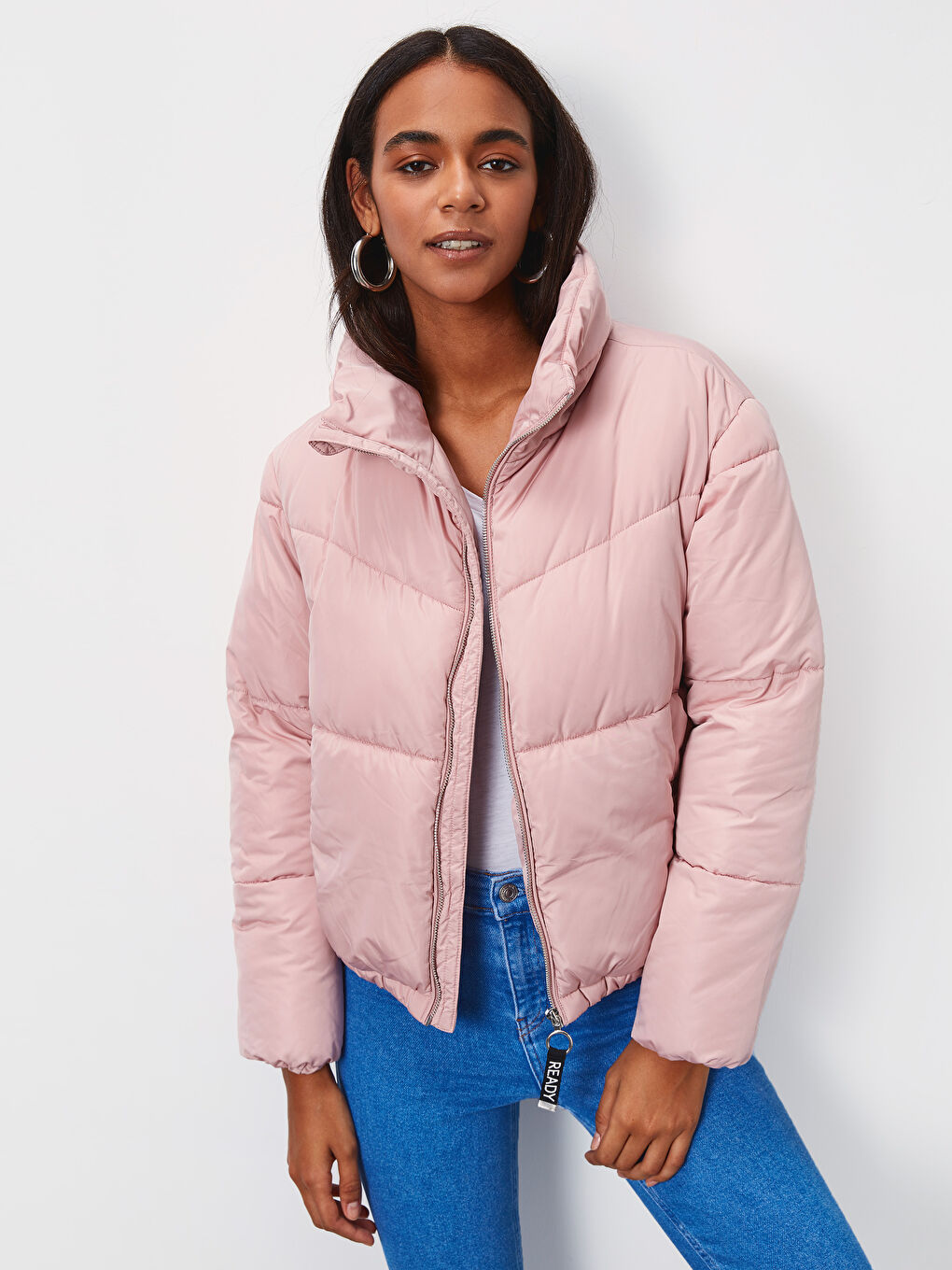 LC Waikiki Woman PINK Puffer Coat -9W3030Z8-DRH