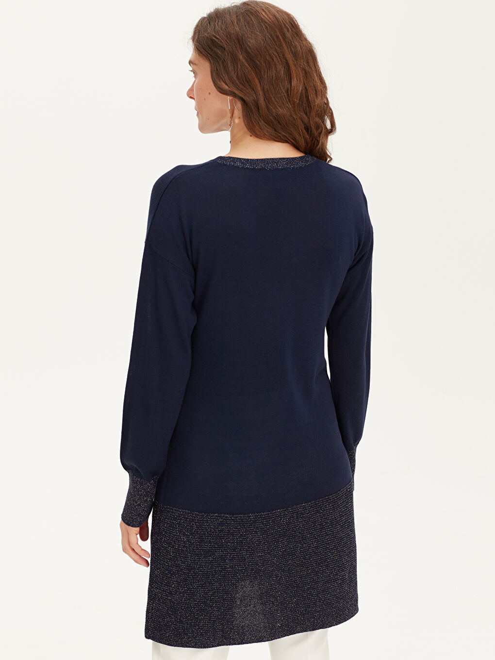 Женщины Синий Туника-3