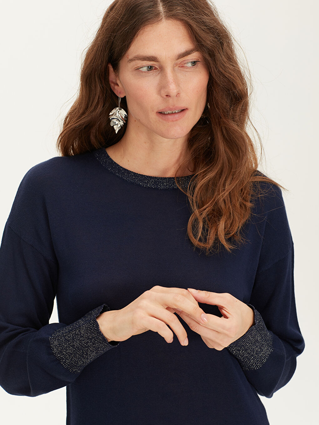 Женщины Синий Туника-4