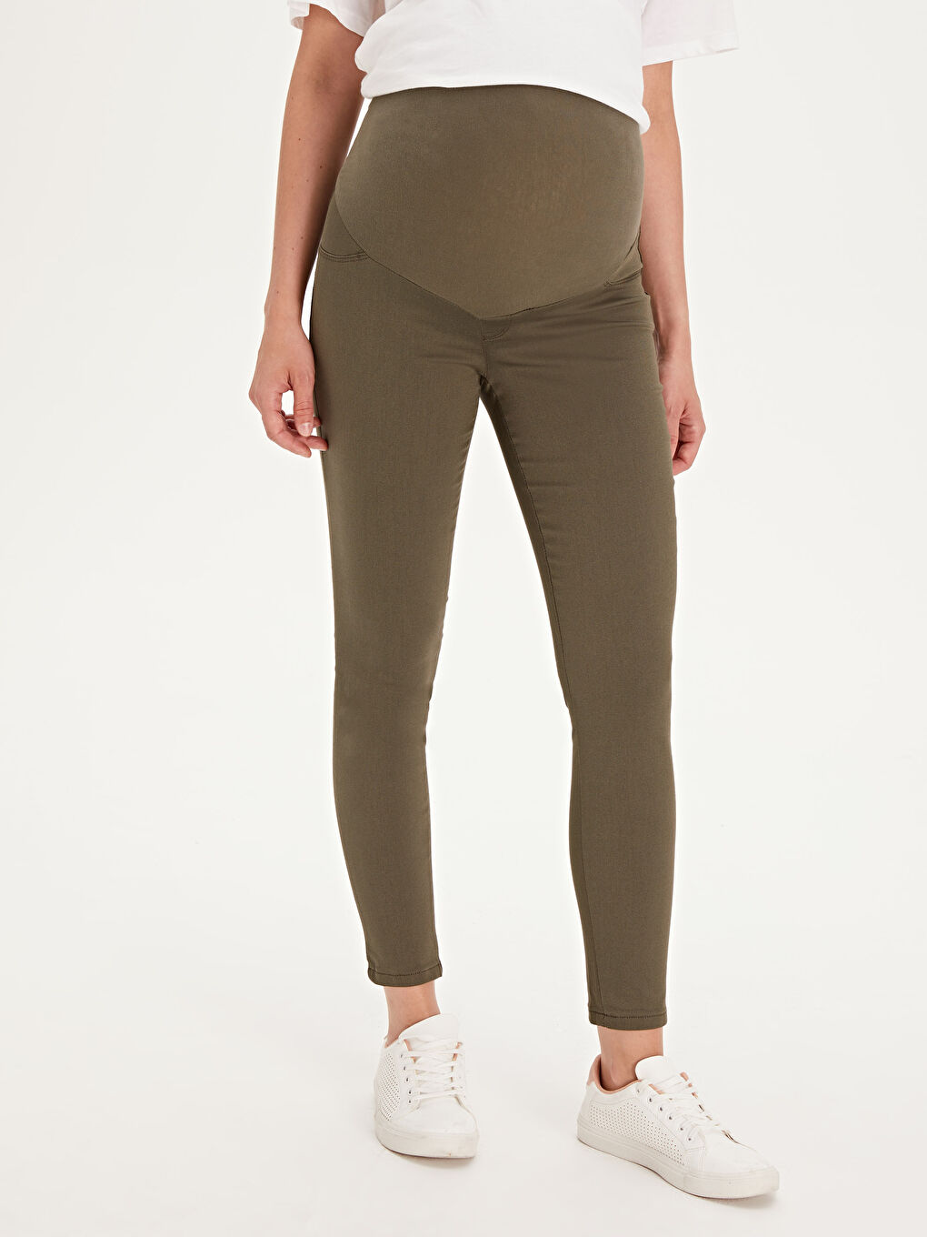 Woman KHAKI Trousers-1