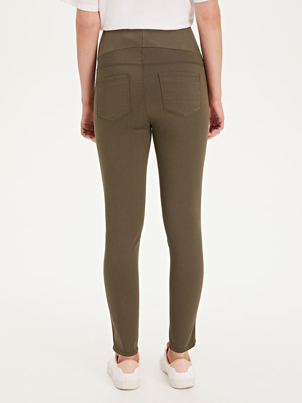 Woman KHAKI Trousers-2
