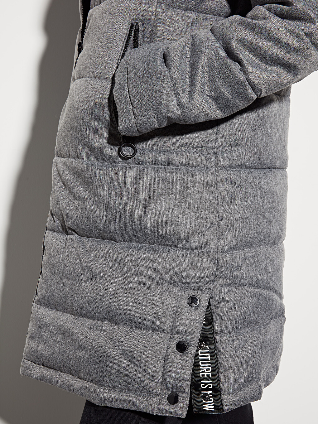 Femër Gri Pallto Puffer-5