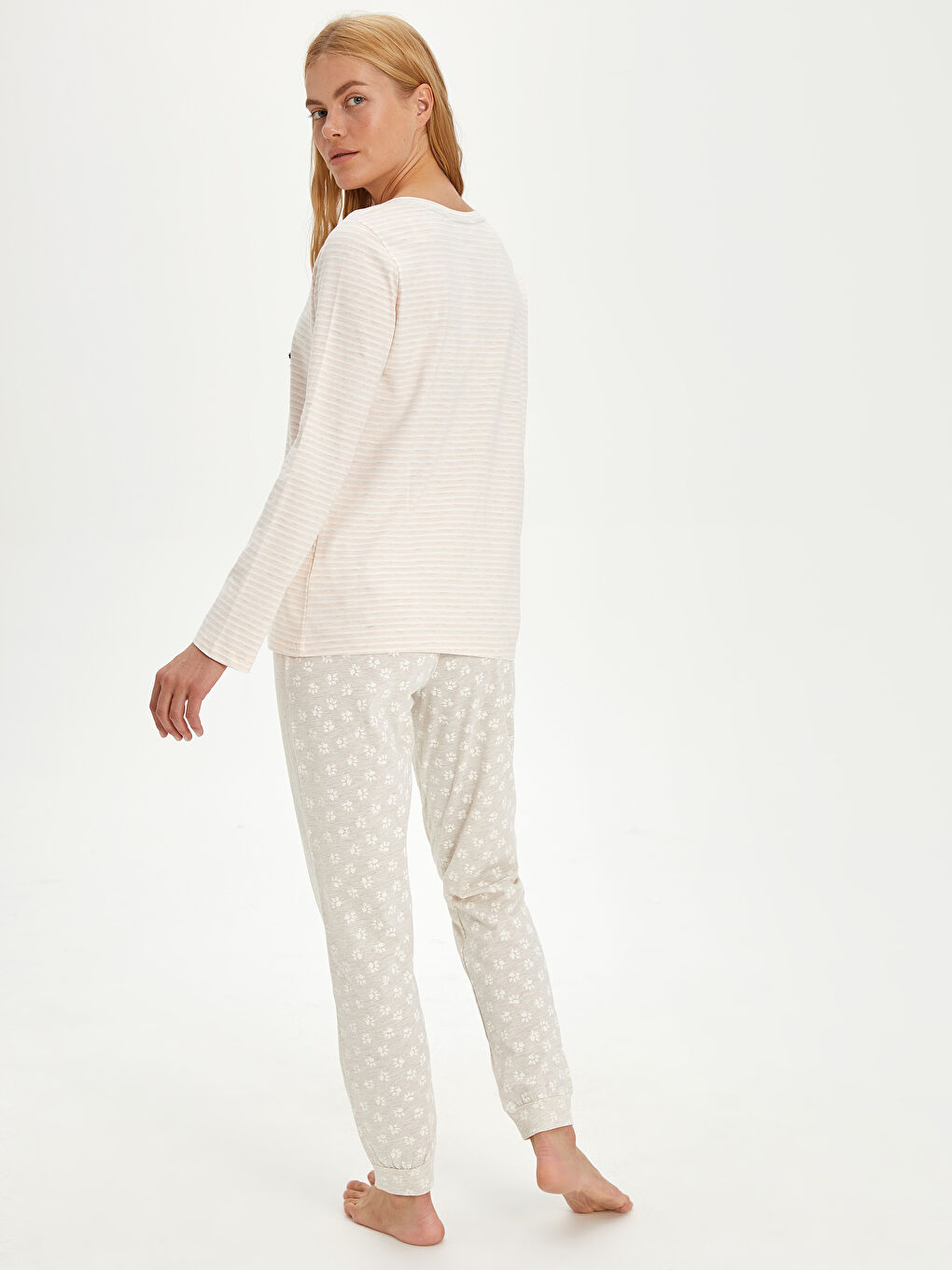 Ensemble de pyjama BEIGE Femme-2