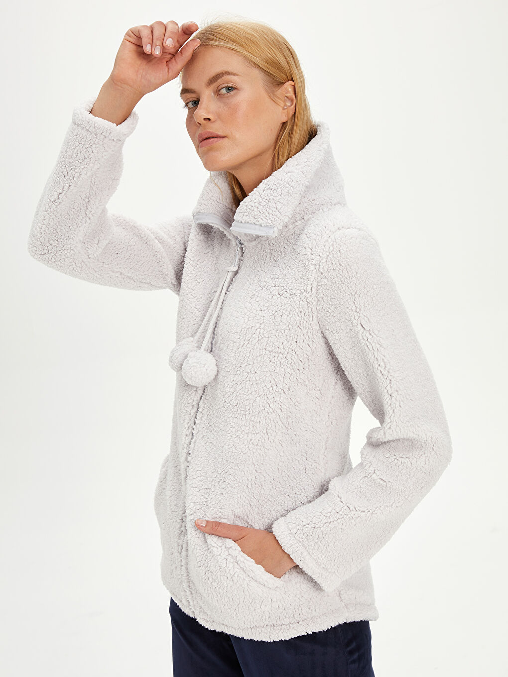 Haut de pyjama GRIS Femme-1