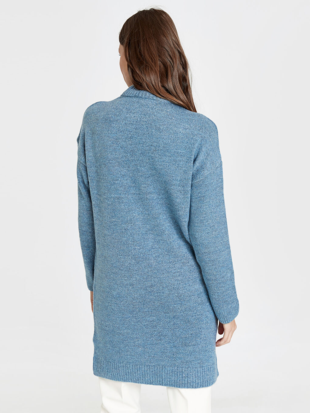 Әйелдерге арналған ұзын жеңді биік жағалы туника-3