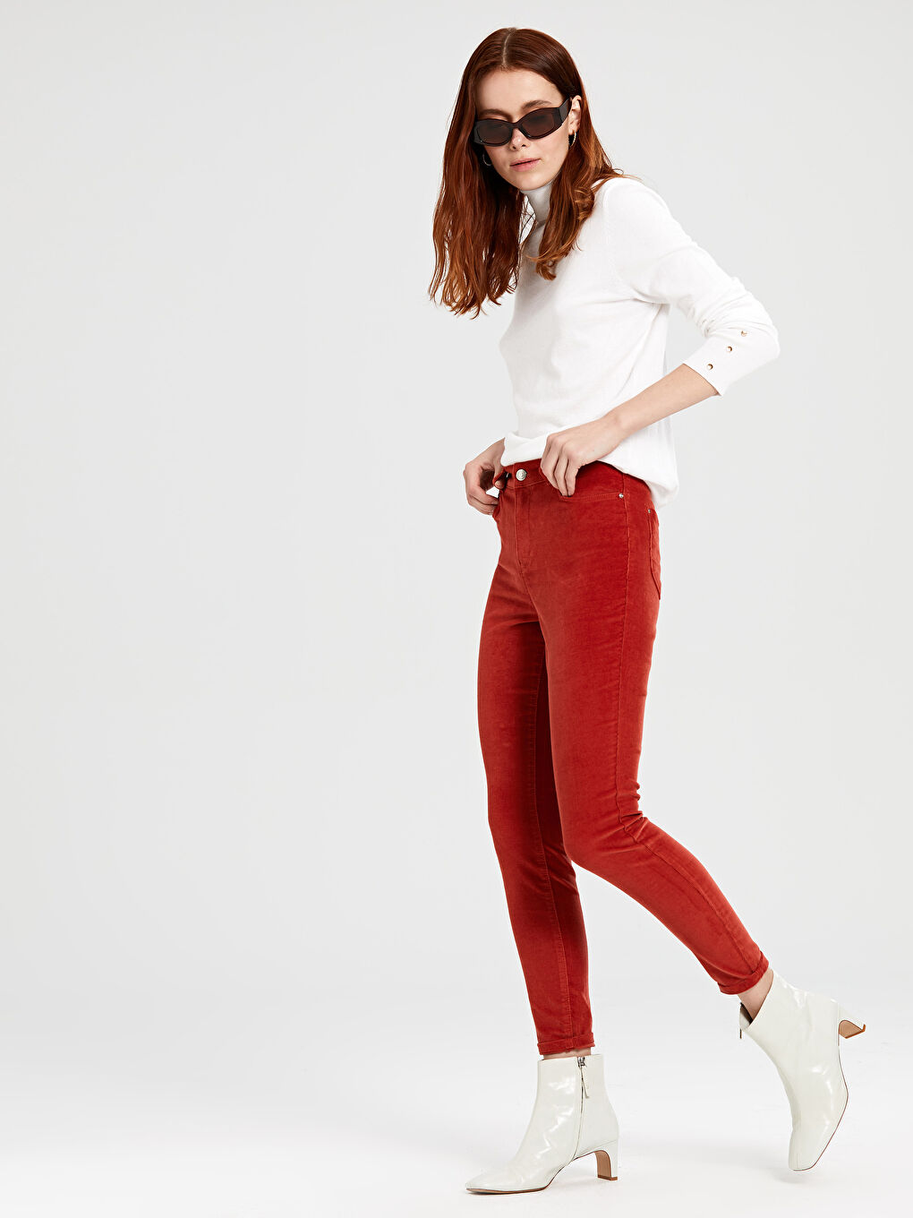 LCW Vision Woman ORANGE Trousers -9W4918Z8-CXY