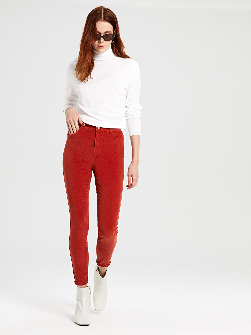 LCW Vision Woman ORANGE Trousers -9W4918Z8-CXY