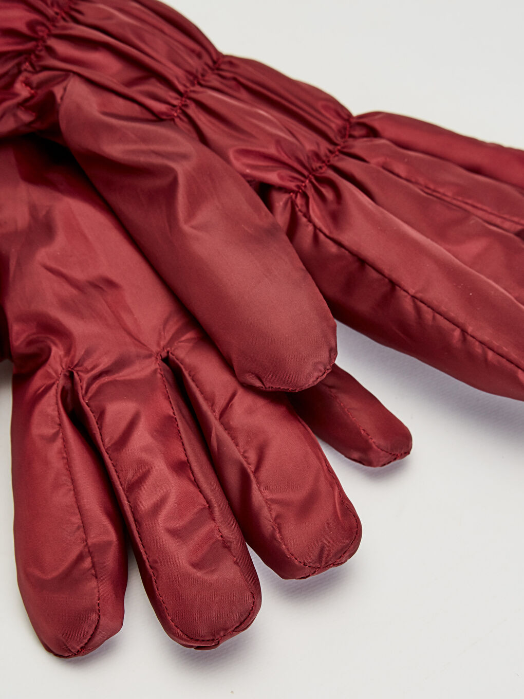 Женщины Бордовый Перчатки-1