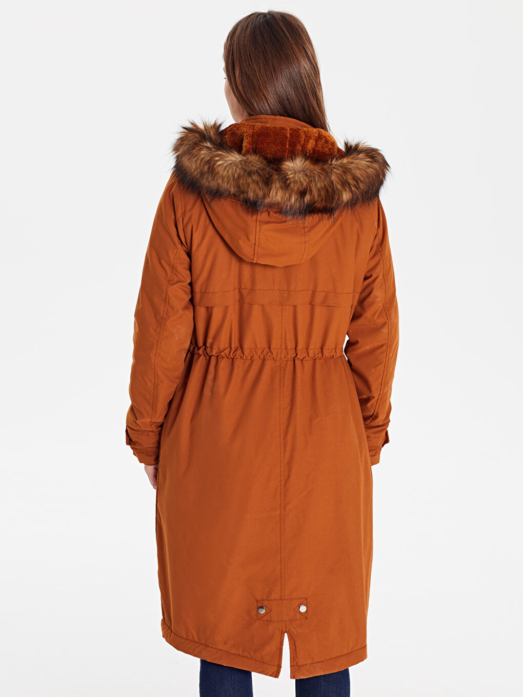 Женщины Коричневый Плащ-2