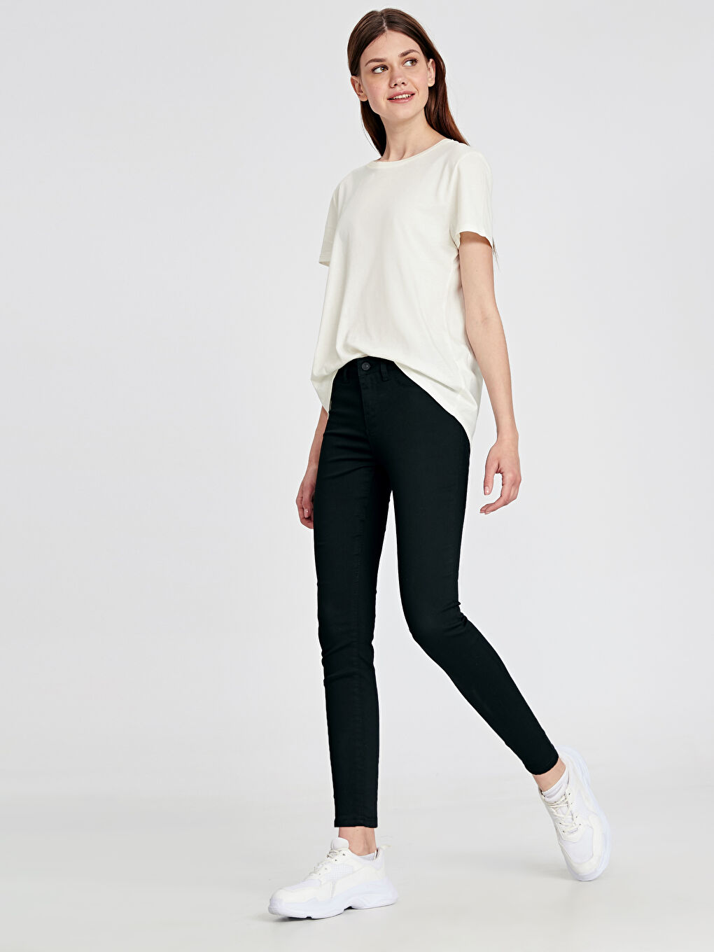 Siyah Jüpiter Süper Skinny Fit Kadın Jean Pantolon