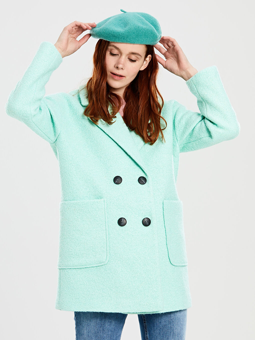 ZELENA Kaput od mešavine vune Žena