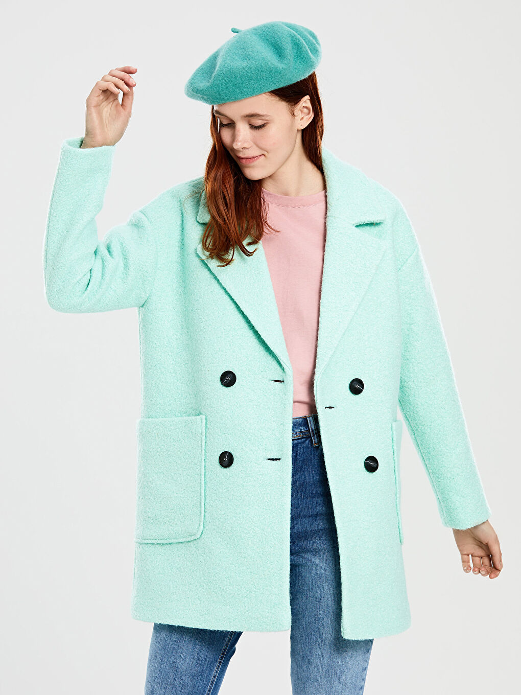 ZELENA Kaput od mešavine vune Žena-2