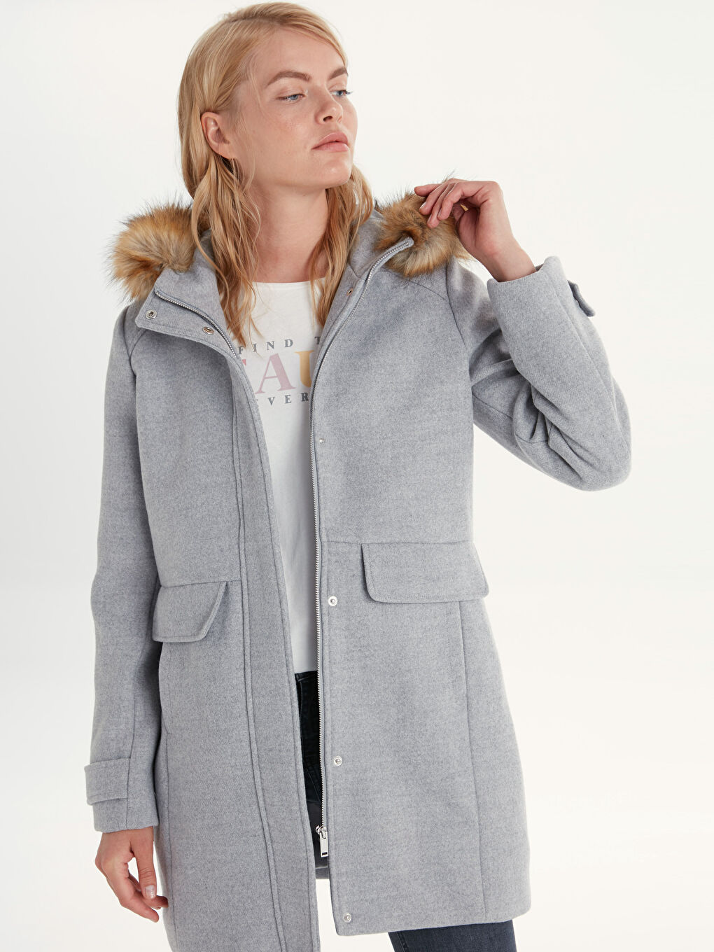 SIVA Kaput od mešavine vune Žena-1