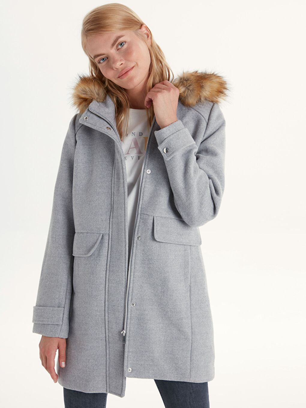 SIVA Kaput od mešavine vune Žena-2