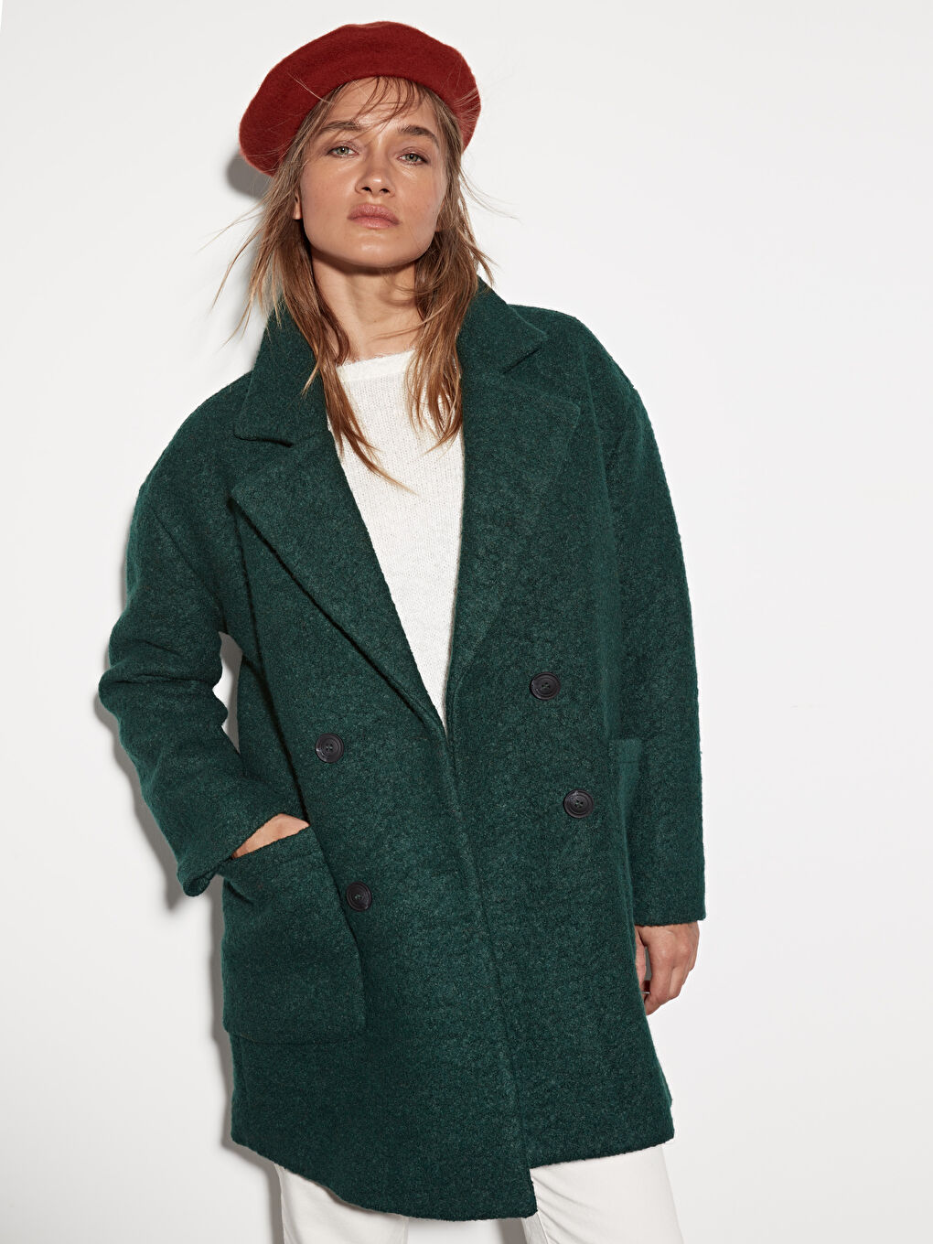 ZELENA Kaput od mešavine vune Žena