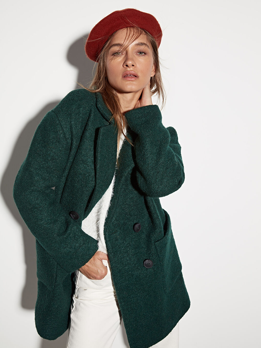 ZELENA Kaput od mešavine vune Žena-2