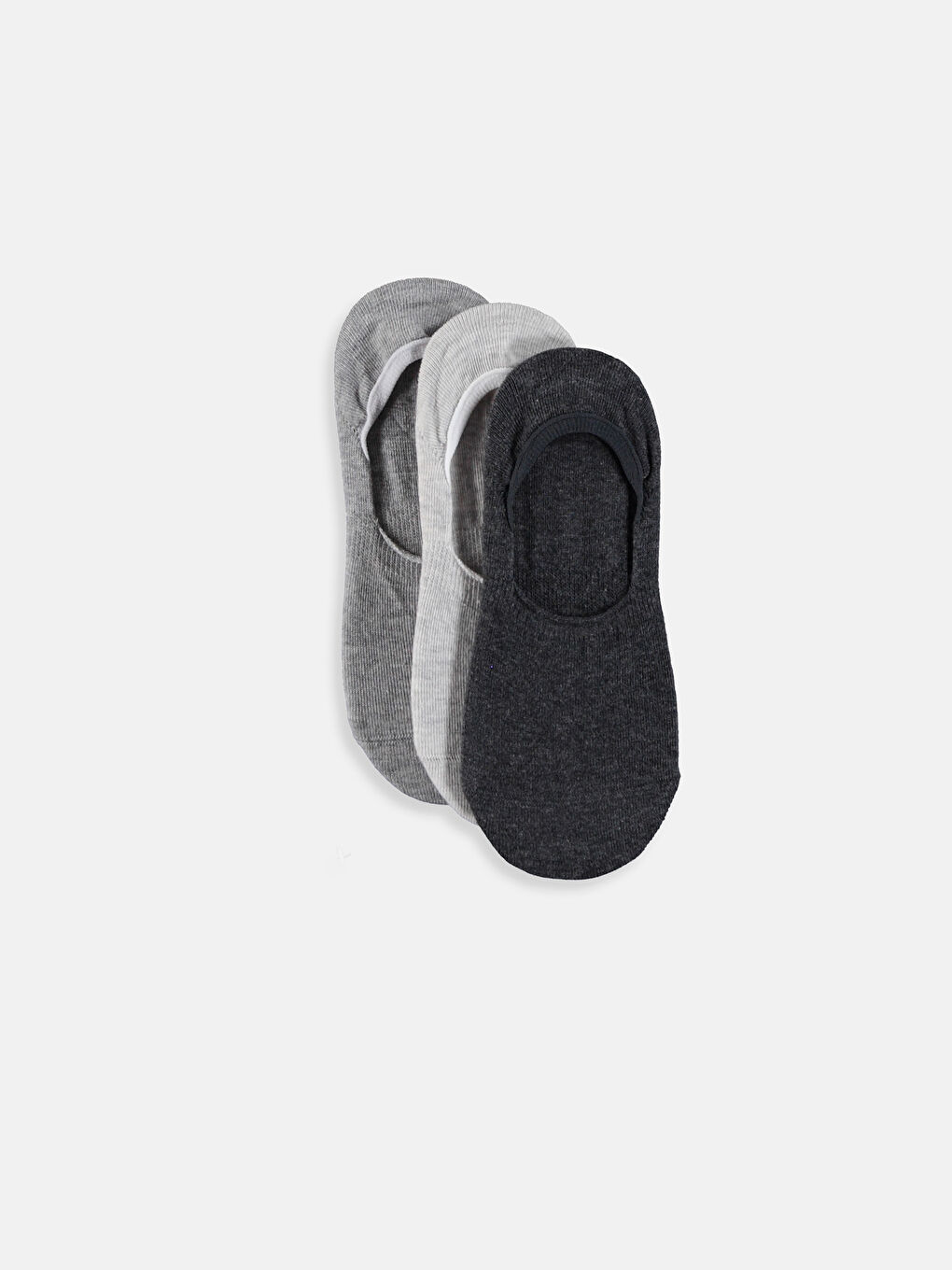 Gri Kadın Babet Çorap 3'lü
