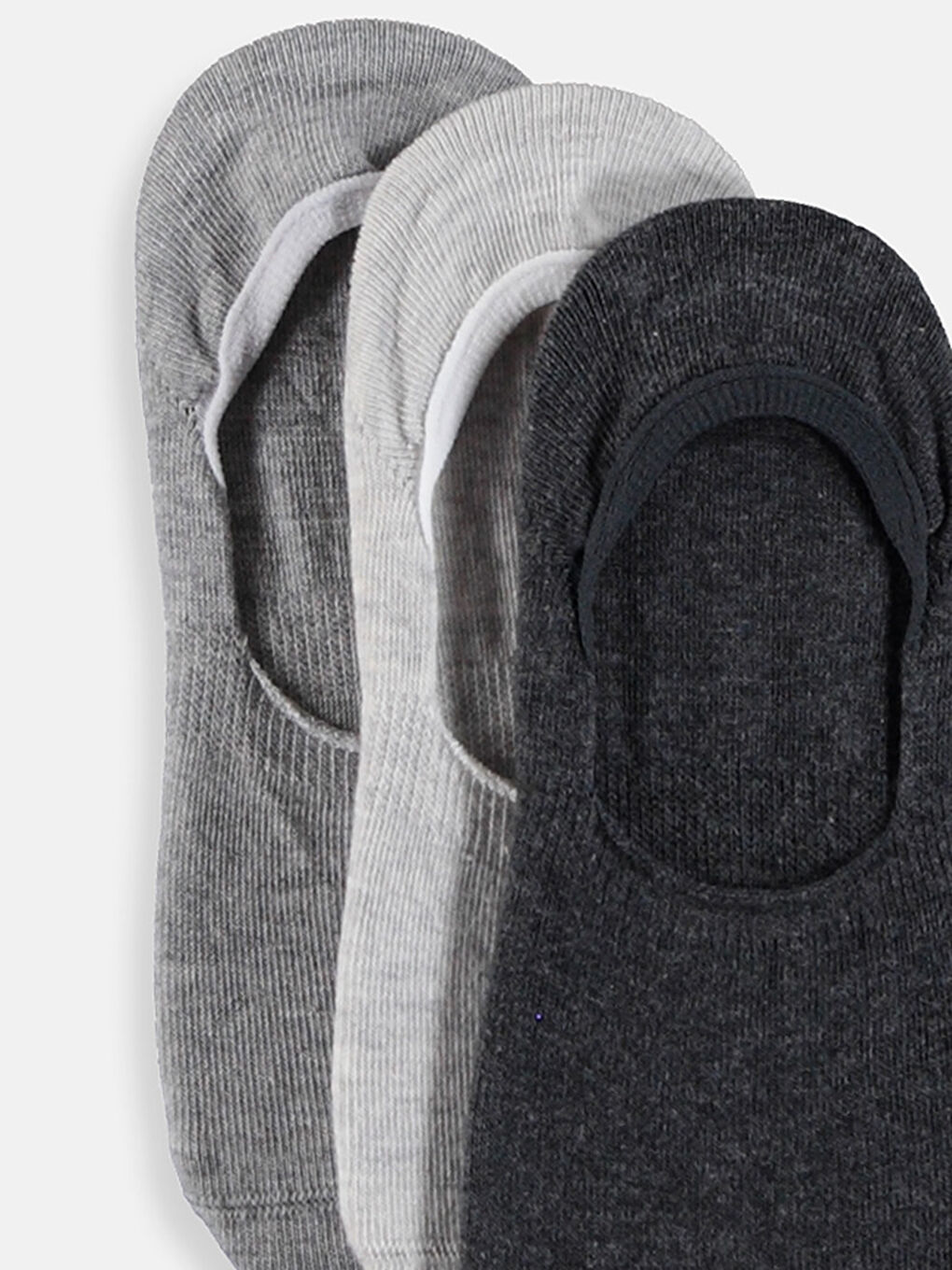 Gri Kadın Babet Çorap 3'lü-4