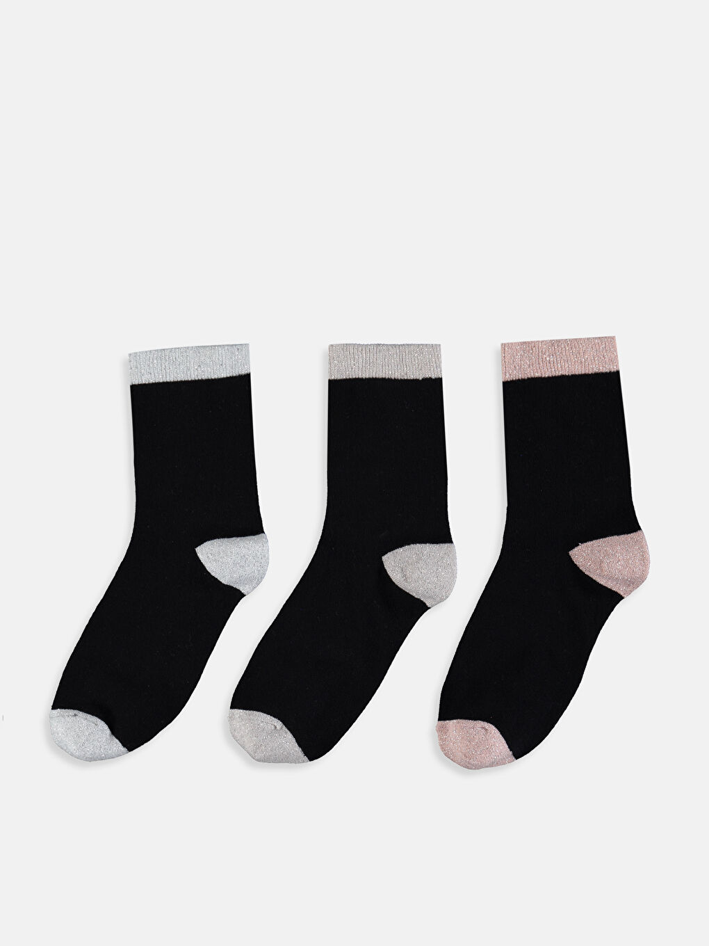 Siyah Kadın Soket Çorap 3'lü-1