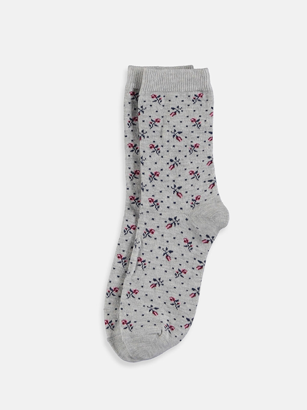 Gri Kadın Soket Çorap 3'lü-1