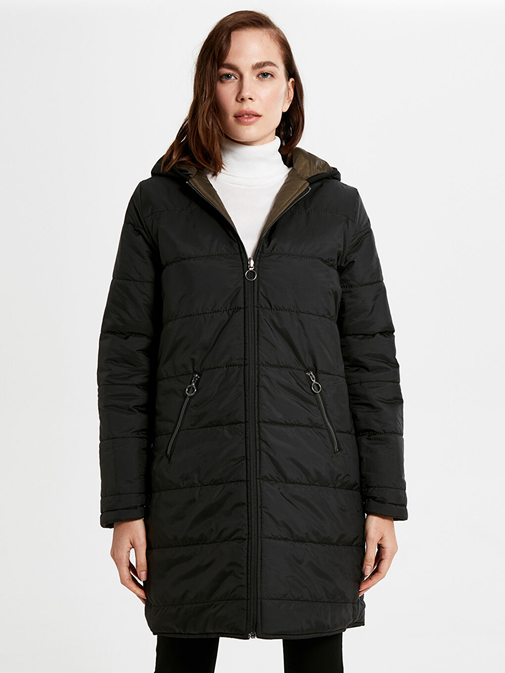 Doudoune à Manches Longues pour Femmes-3