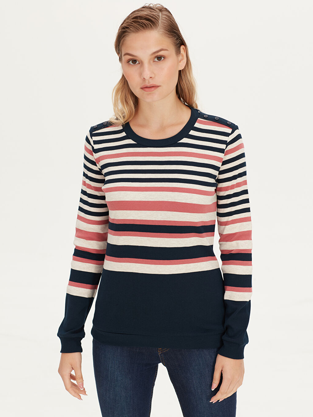 Әйелдер қызғылт Футболка-1