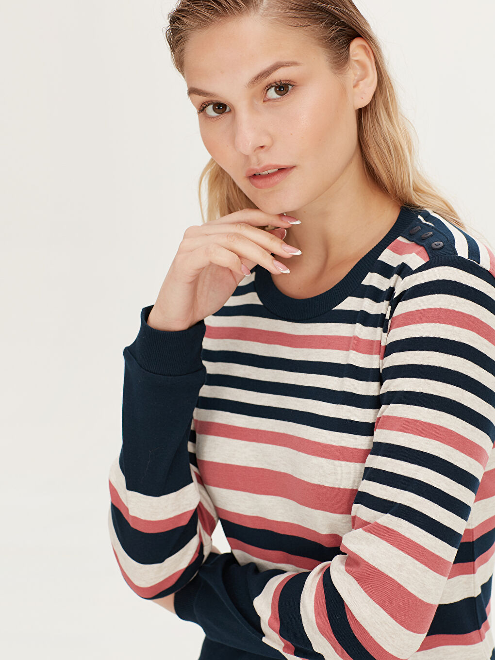 Әйелдер қызғылт Футболка-4