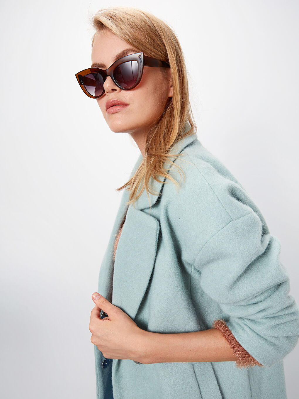 ZELENA Kaput od mešavine vune Žena-3