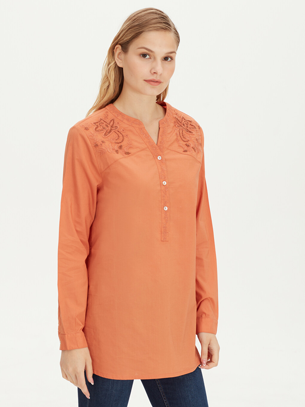Woman Orange Tunic