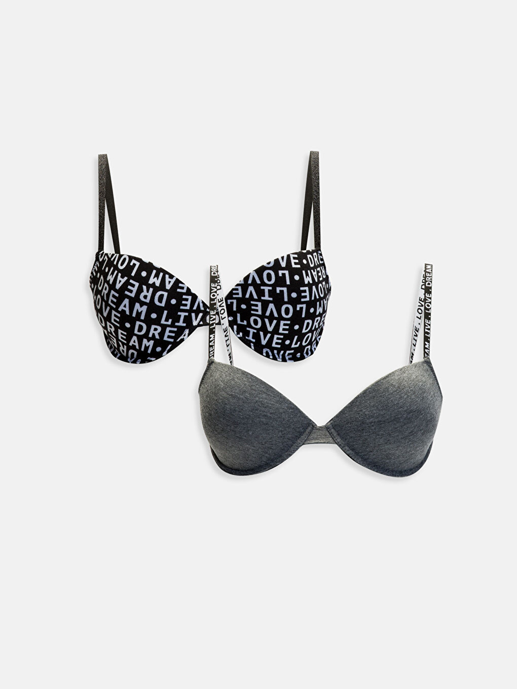 Siyah Baskılı Sütyen