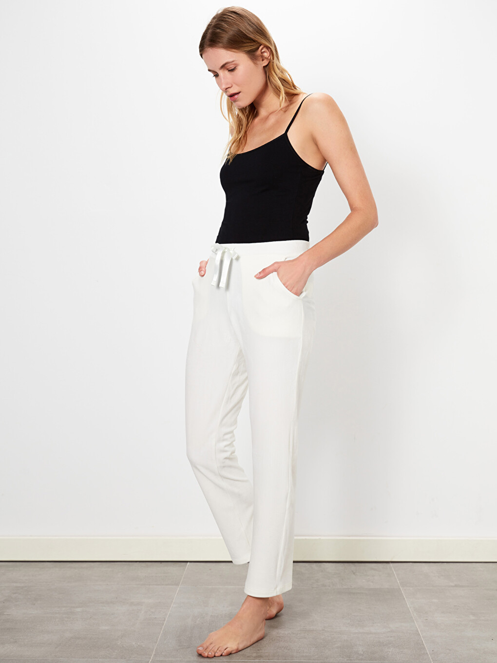 Woman Ecru Pyjama Bottoms